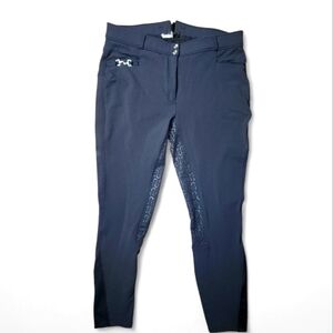 Montar Women’s Full Seat Riding Breeches Blck Silicone Grip 28” Inseam SzL